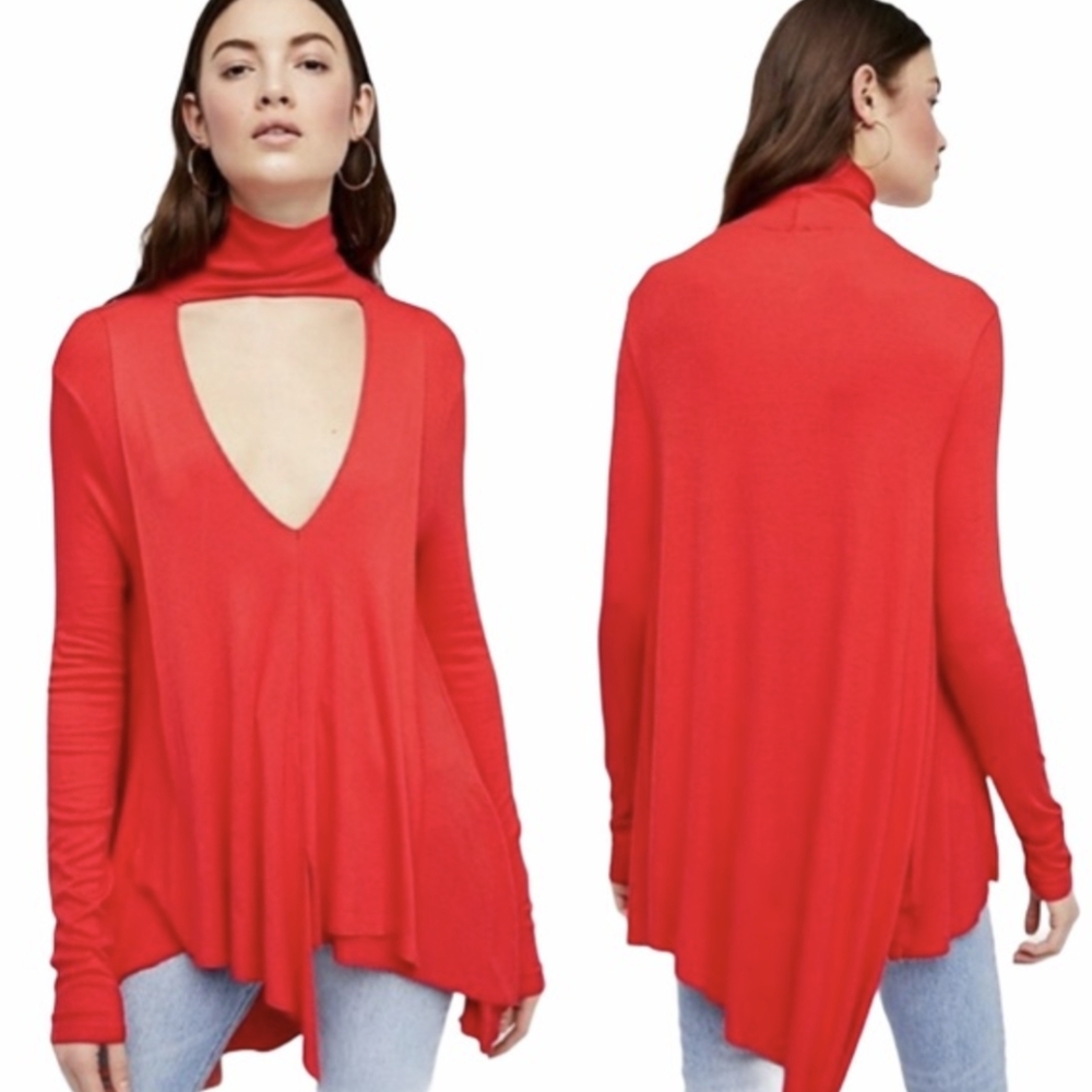 Free People Uptown Cutout Turtleneck